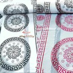  ظرف یکبار مصرف و پلاستیکی سفره پلاستیکی نقره کوب طلاکوب (کلاهک ویژه)