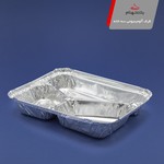 محصول یکبار مصرف یا پلاستیکی ظرف آلومینیومی سه خانه