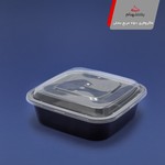  ظرف یکبار مصرف و پلاستیکی ماکروفری 750 مربع مشکی