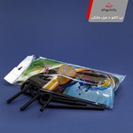 محصول یکبار مصرف یا پلاستیکی نی تاشو8 میل مشکی